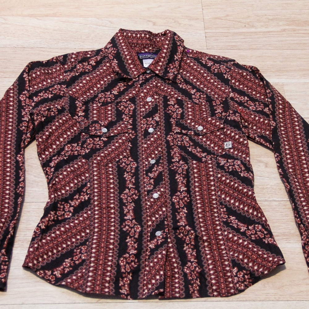 Patagonia Womens Button Down Pattern Shirt Organic